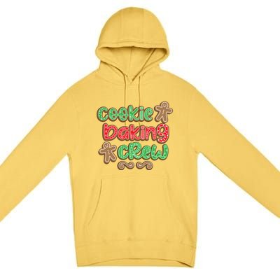 Cookie Baking Crew Christmas Holiday Bakers Gingerbread Gift Cute Gift Premium Pullover Hoodie