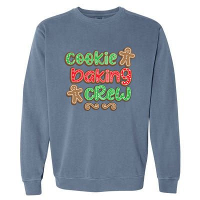 Cookie Baking Crew Christmas Holiday Bakers Gingerbread Gift Cute Gift Garment-Dyed Sweatshirt