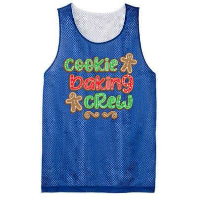 Cookie Baking Crew Christmas Holiday Bakers Gingerbread Gift Cute Gift Mesh Reversible Basketball Jersey Tank