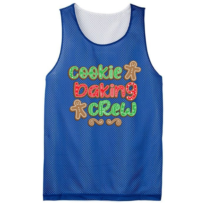 Cookie Baking Crew Christmas Holiday Bakers Gingerbread Gift Cute Gift Mesh Reversible Basketball Jersey Tank