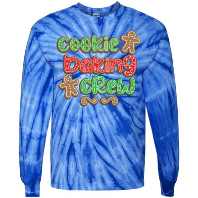 Cookie Baking Crew Christmas Holiday Bakers Gingerbread Gift Cute Gift Tie-Dye Long Sleeve Shirt