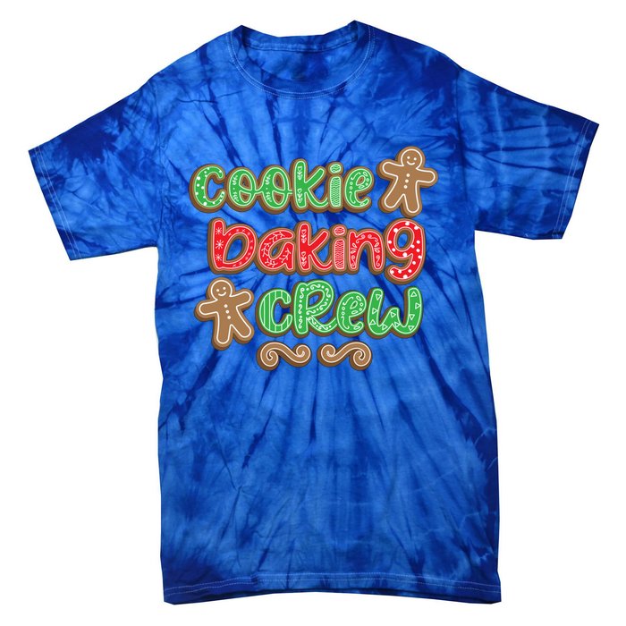 Cookie Baking Crew Christmas Holiday Bakers Gingerbread Gift Cute Gift Tie-Dye T-Shirt