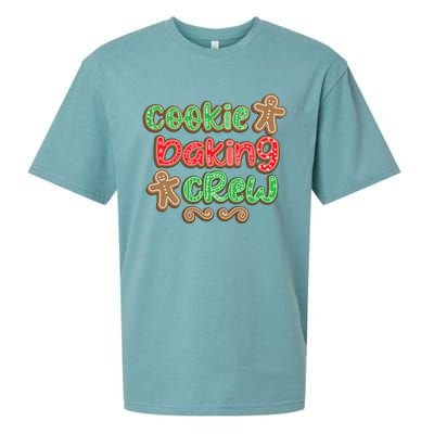 Cookie Baking Crew Christmas Holiday Bakers Gingerbread Gift Cute Gift Sueded Cloud Jersey T-Shirt