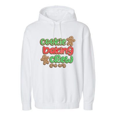 Cookie Baking Crew Christmas Holiday Bakers Gingerbread Gift Cute Gift Garment-Dyed Fleece Hoodie