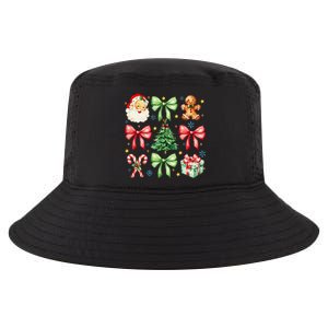 Coquette Bow Christmas Tree Gingerbread Santa Xmas Holiday Cool Comfort Performance Bucket Hat