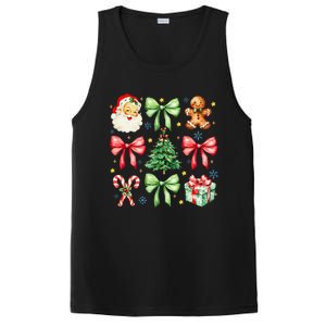 Coquette Bow Christmas Tree Gingerbread Santa Xmas Holiday PosiCharge Competitor Tank