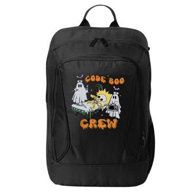 Code Boo Crew Funny Ghost Nurse Halloween City Backpack