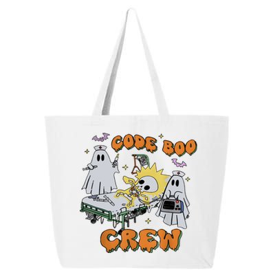 Code Boo Crew Funny Ghost Nurse Halloween 25L Jumbo Tote