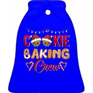 Cookie Baking Crew Cool Gift Ceramic Bell Ornament