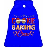 Cookie Baking Crew Cool Gift Ceramic Bell Ornament