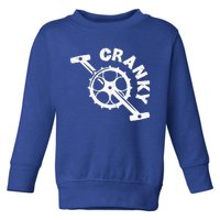 Cranky Bicycle Crank Cool Bike Rider Builder Toddler Sweatshirt