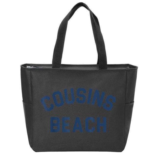 Cousins Beach Zip Tote Bag