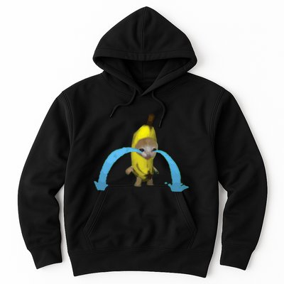Crying Banana Cat Meme Popular Internet Meme Christmas Day Hoodie