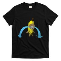 Crying Banana Cat Meme Popular Internet Meme Christmas Day T-Shirt
