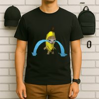 Crying Banana Cat Meme Popular Internet Meme Christmas Day T-Shirt