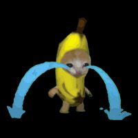 Crying Banana Cat Meme Popular Internet Meme Christmas Day T-Shirt