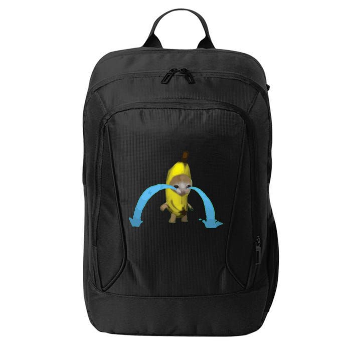 Crying Banana Cat Meme Popular Internet Meme Christmas Day City Backpack