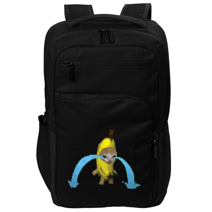 Crying Banana Cat Meme Popular Internet Meme Christmas Day Impact Tech Backpack