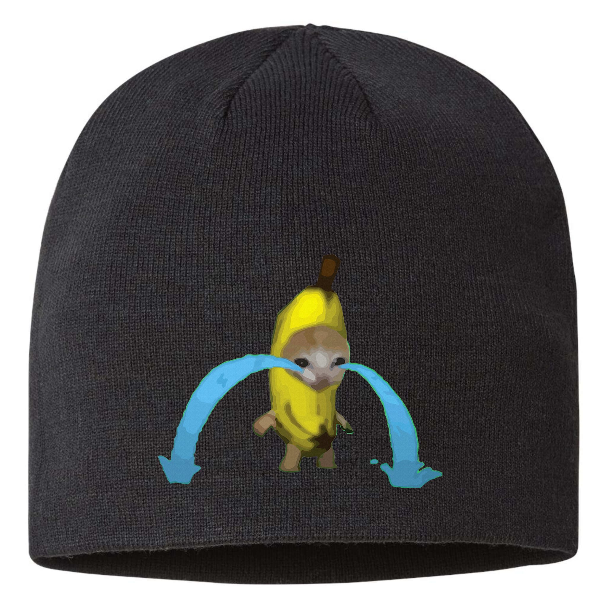 Crying Banana Cat Meme Popular Internet Meme Christmas Day Sustainable Beanie