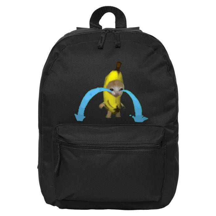 Crying Banana Cat Meme Popular Internet Meme Christmas Day 16 in Basic Backpack