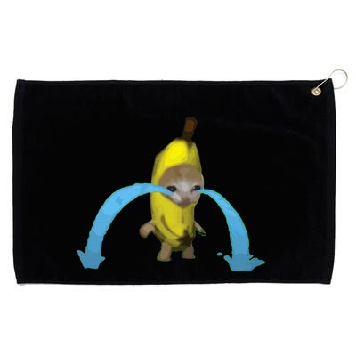 Crying Banana Cat Meme Popular Internet Meme Christmas Day Grommeted Golf Towel