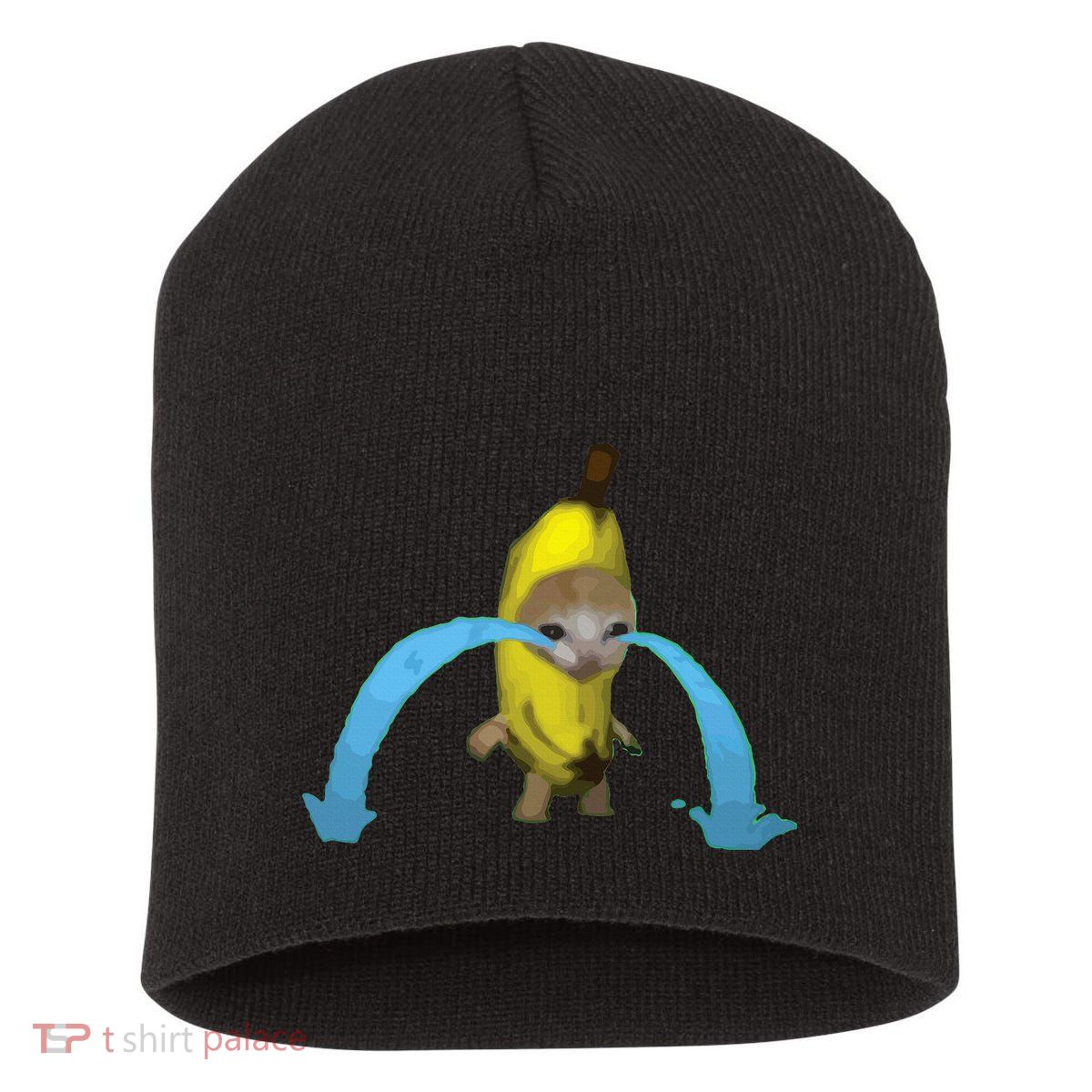 Crying Banana Cat Meme Popular Internet Meme Christmas Day Short Acrylic Beanie