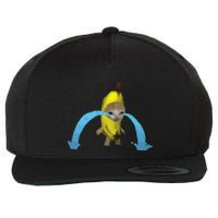 Crying Banana Cat Meme Popular Internet Meme Christmas Day Wool Snapback Cap