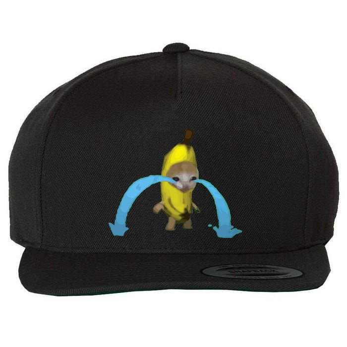 Crying Banana Cat Meme Popular Internet Meme Christmas Day Wool Snapback Cap