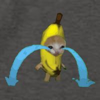 Crying Banana Cat Meme Popular Internet Meme Christmas Day Vector Backpack