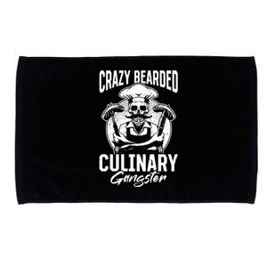 Crazy Bearded Culinary Gangster Culinary Crazy Chef Cook Cool Gift Microfiber Hand Towel