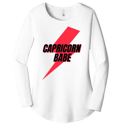 Capricorn Babe Women's Perfect Tri Tunic Long Sleeve Shirt