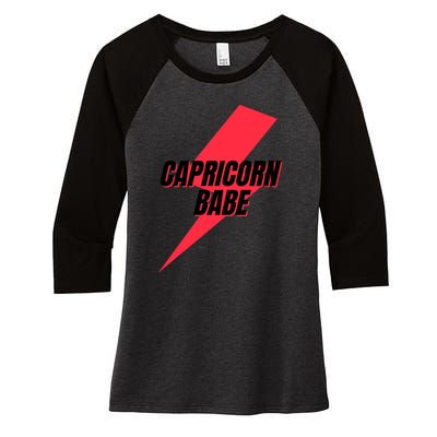 Capricorn Babe Women's Tri-Blend 3/4-Sleeve Raglan Shirt