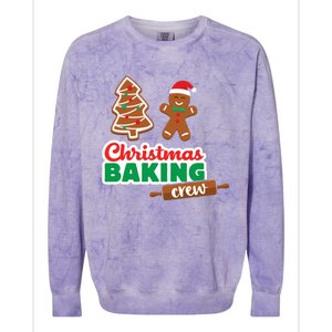 Christmas Baking Crew Funny Merry Xmas Cookies Matching Cute Gift Colorblast Crewneck Sweatshirt