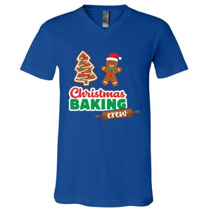 Christmas Baking Crew Funny Merry Xmas Cookies Matching Cute Gift V-Neck T-Shirt