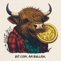 Crypto Bit Coin Am Bullish Cryptocurrency Garment-Dyed Women's Muscle Tee