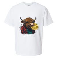 Crypto Bit Coin Am Bullish Cryptocurrency Sueded Cloud Jersey T-Shirt