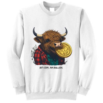 Crypto Bit Coin Am Bullish Cryptocurrency Sweatshirt