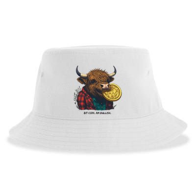 Crypto Bit Coin Am Bullish Cryptocurrency Sustainable Bucket Hat