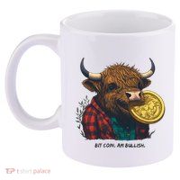 Crypto Bit Coin Am Bullish Cryptocurrency 11oz C Handle Ceramic Mug