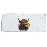 Crypto Bit Coin Am Bullish Cryptocurrency Large Microfiber Waffle Golf Towel