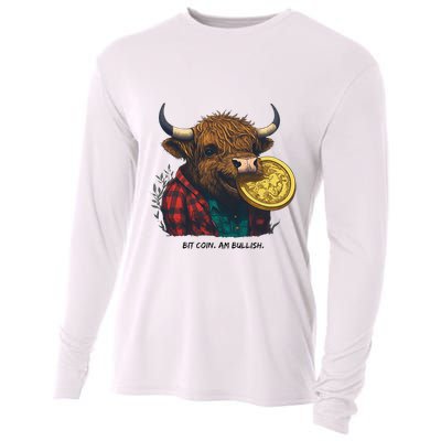 Crypto Bit Coin Am Bullish Cryptocurrency Cooling Performance Long Sleeve Crew