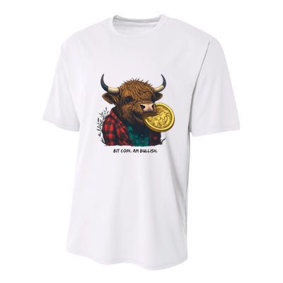Crypto Bit Coin Am Bullish Cryptocurrency Youth Performance Sprint T-Shirt