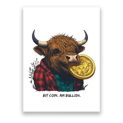 Crypto Bit Coin Am Bullish Cryptocurrency Poster