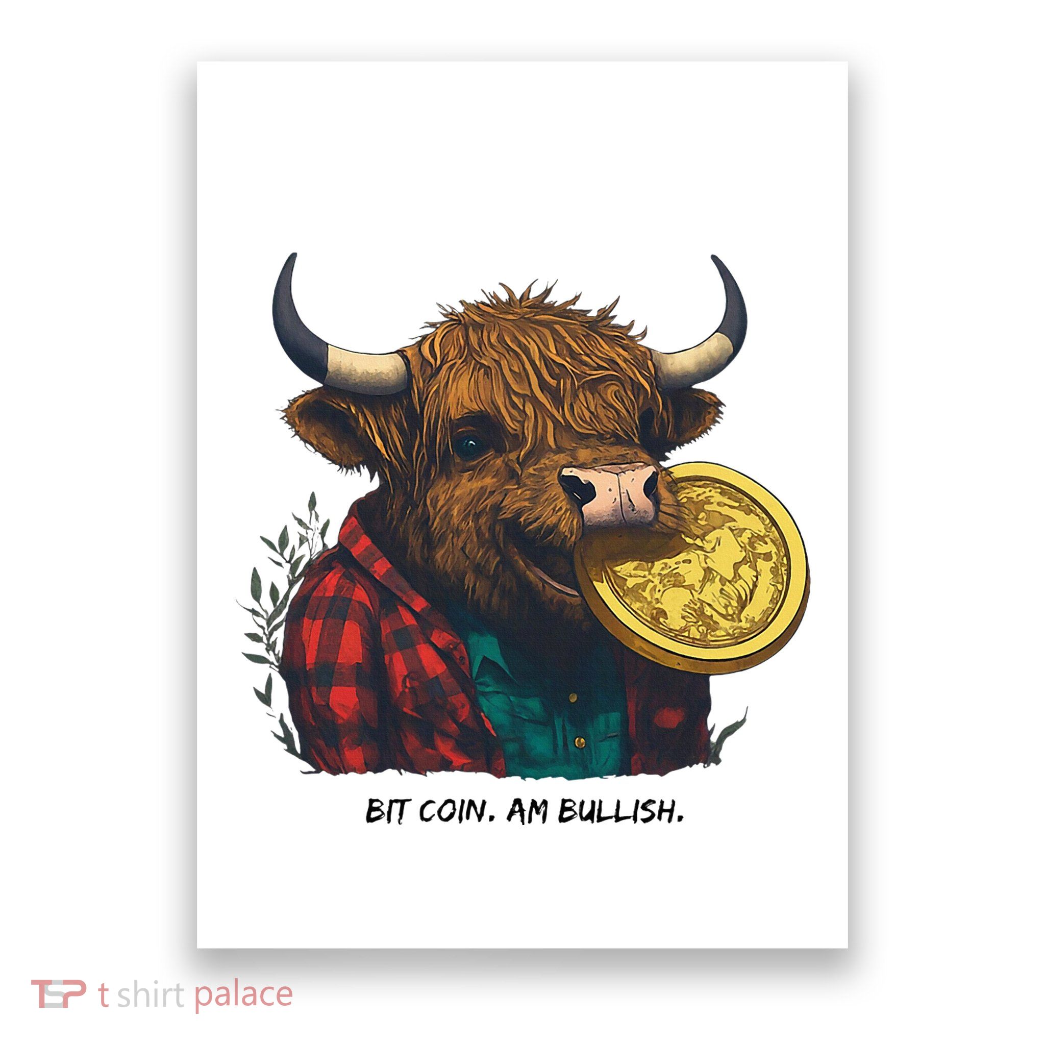 Crypto Bit Coin Am Bullish Cryptocurrency Poster