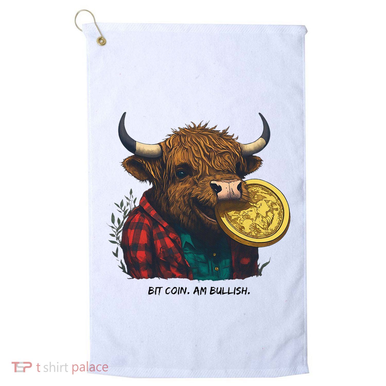 Crypto Bit Coin Am Bullish Cryptocurrency Golf Towel