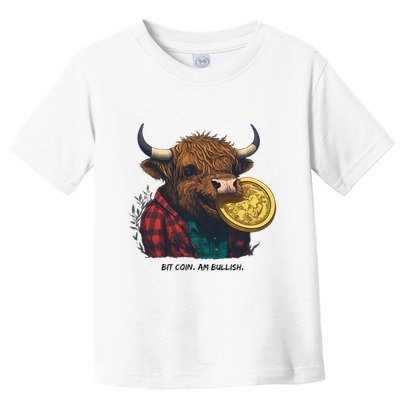 Crypto Bit Coin Am Bullish Cryptocurrency Toddler T-Shirt