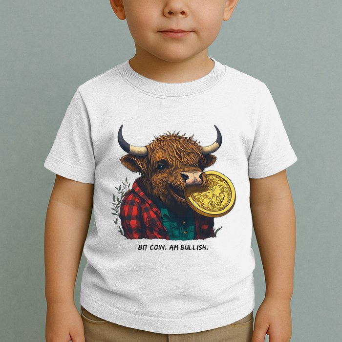Crypto Bit Coin Am Bullish Cryptocurrency Toddler T-Shirt