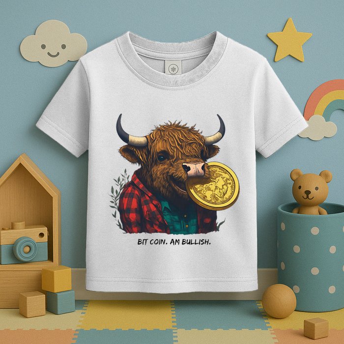 Crypto Bit Coin Am Bullish Cryptocurrency Toddler T-Shirt