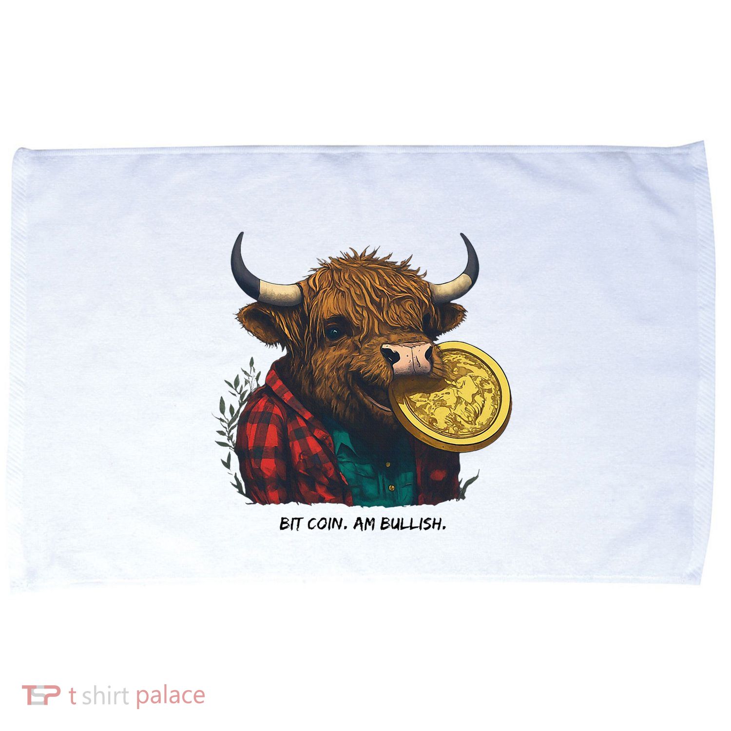 Crypto Bit Coin Am Bullish Cryptocurrency Microfiber Hand Towel