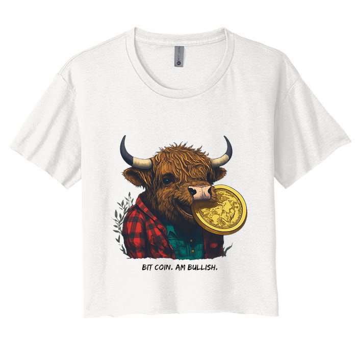 Crypto Bit Coin Am Bullish Cryptocurrency Crop Top